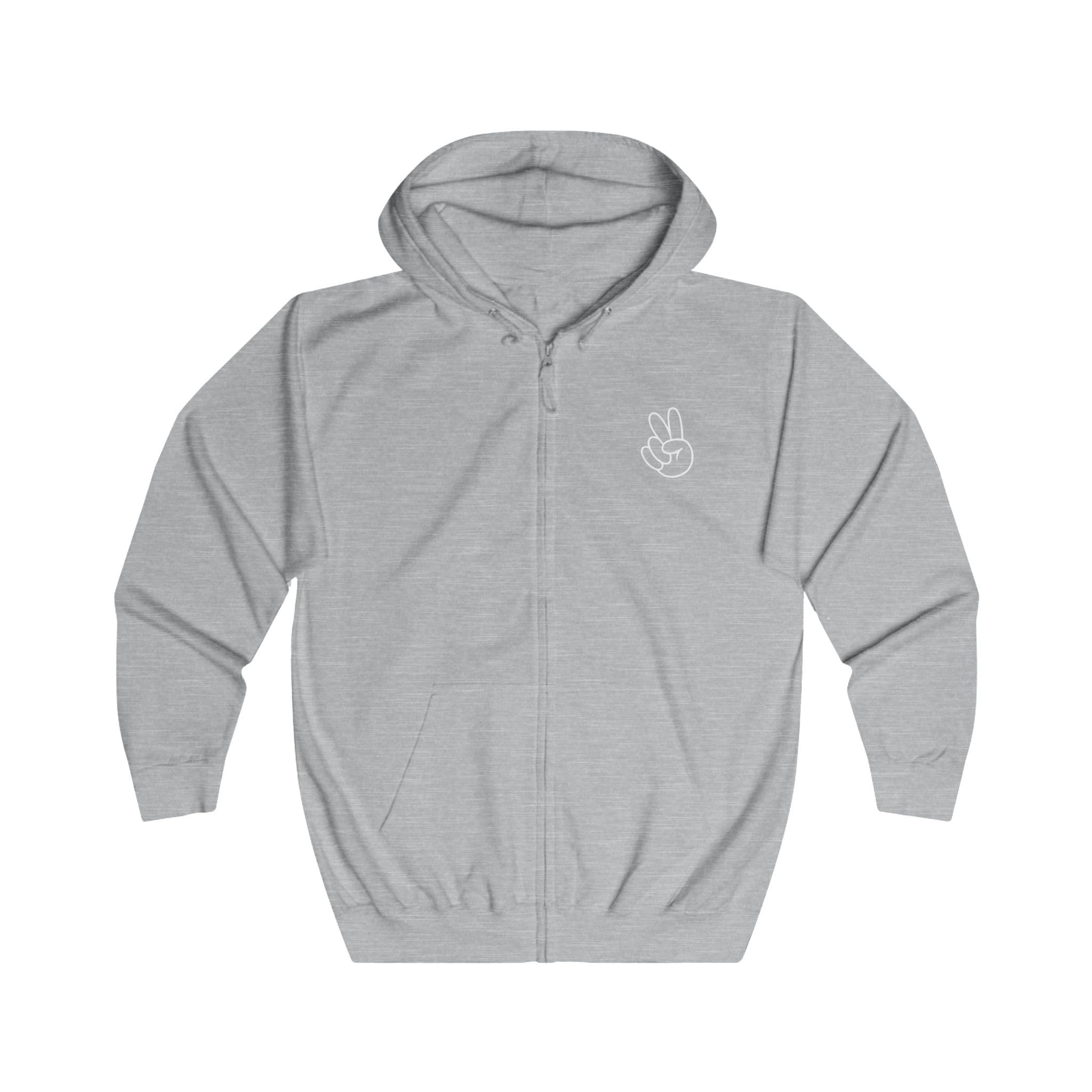 Unisex, Zip Hoodie PEACE&LOVE - Image 3