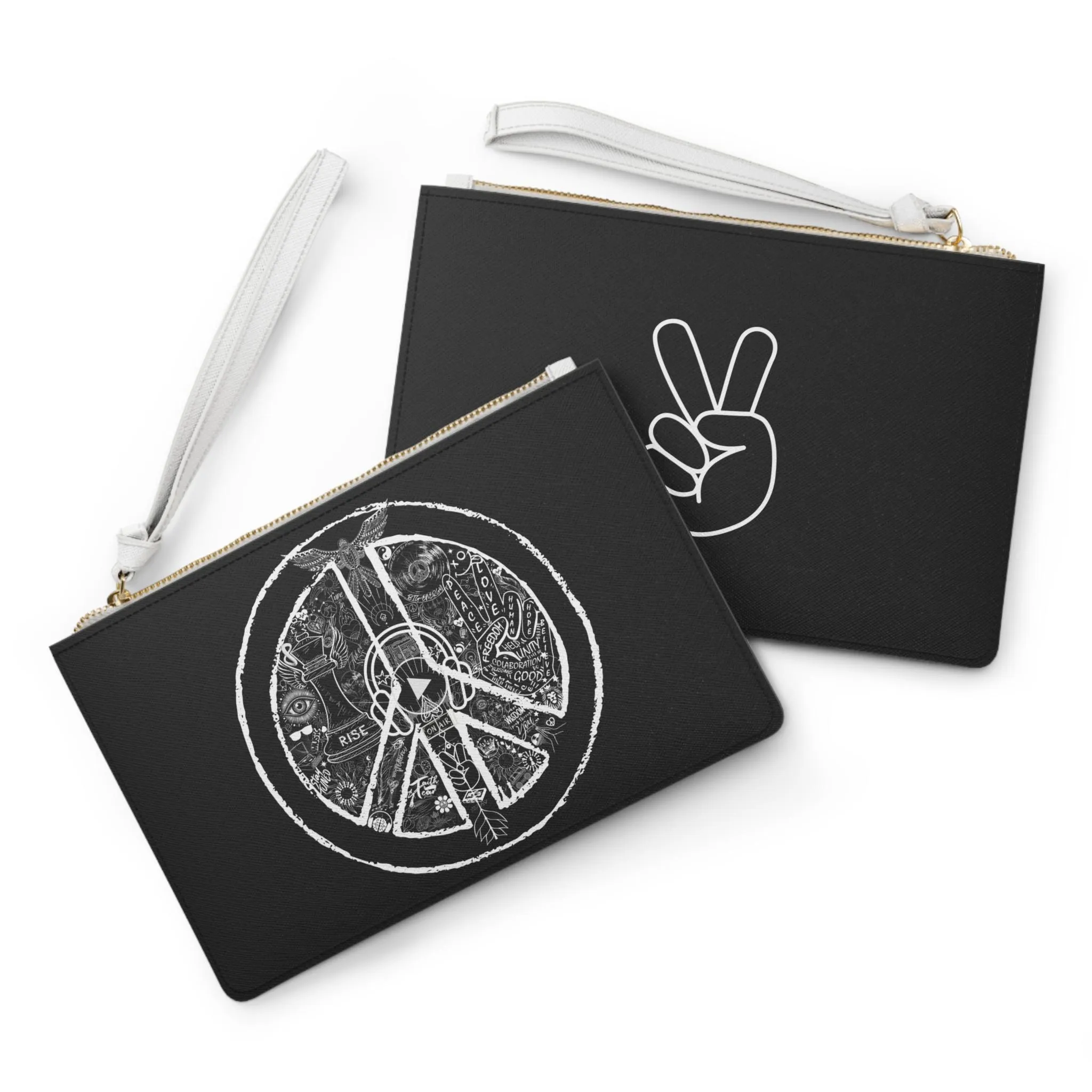 Clutch Bag PEACE&LOVE BLACK Edition - Image 3