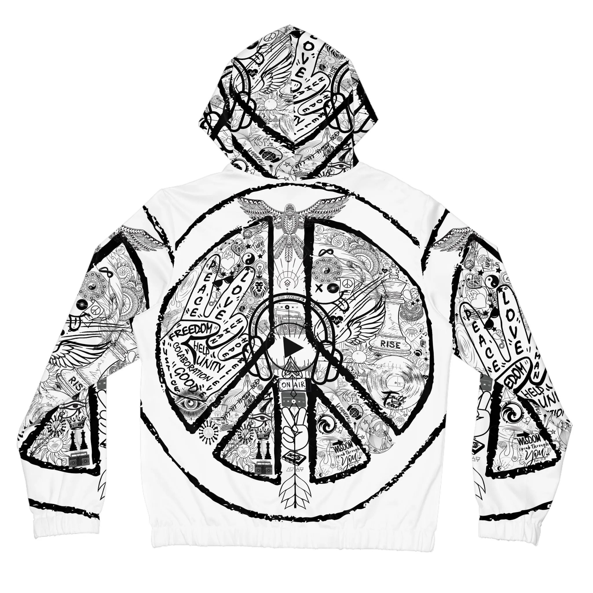 Women´s Zip Hoodie PEACE&LOVE - Image 2