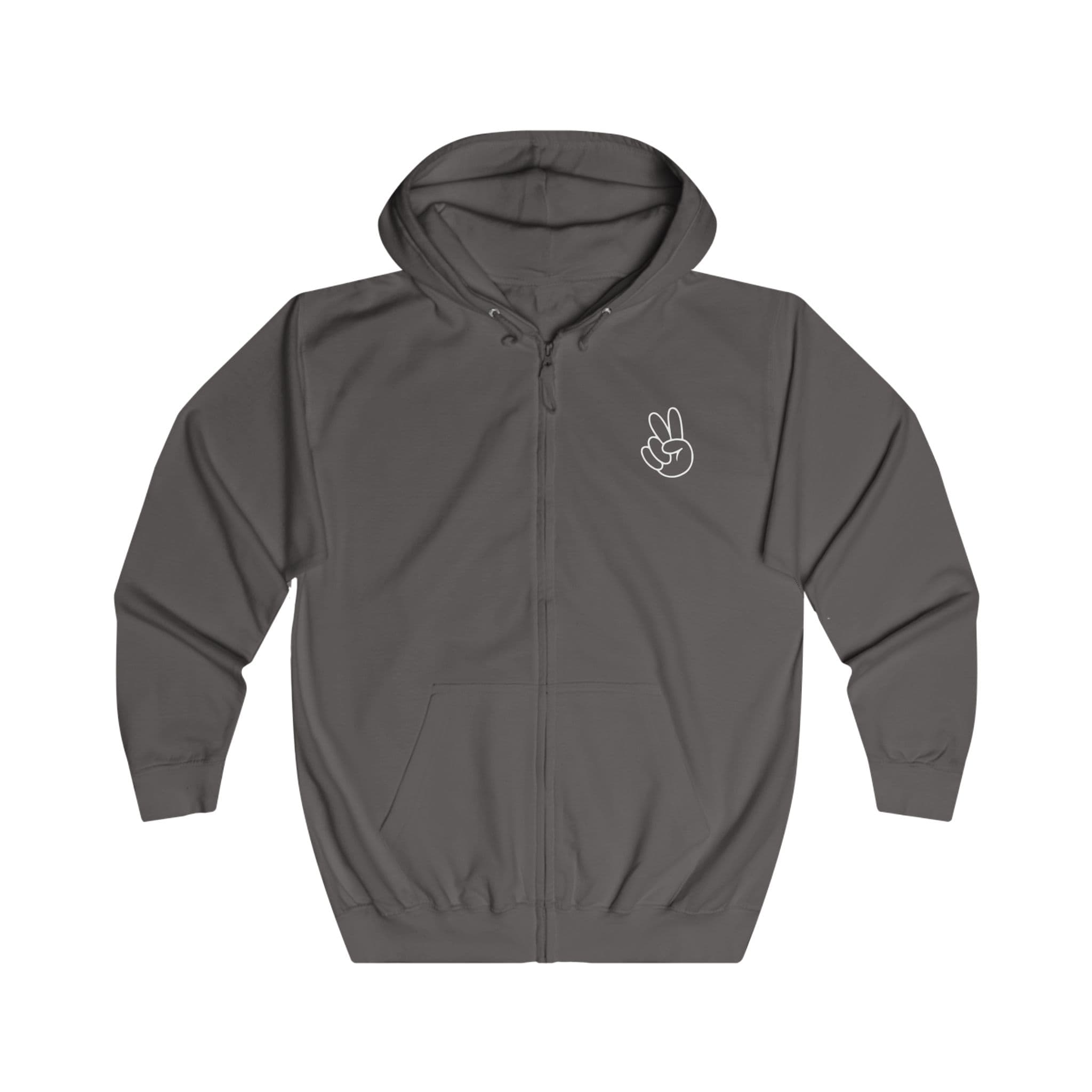 Unisex, Zip Hoodie PEACE&LOVE - Image 5