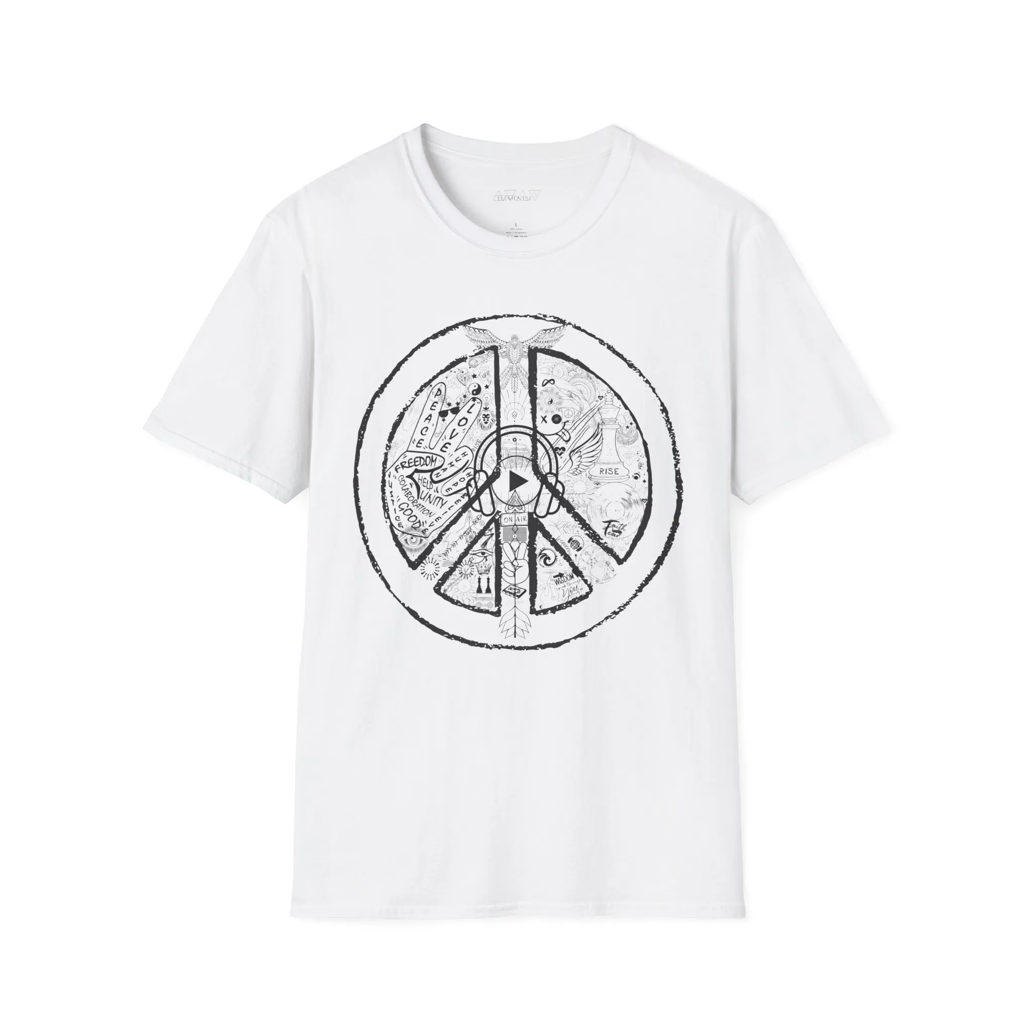 T-Shirt Unisex FRONT/BACK PEACE&LOVE