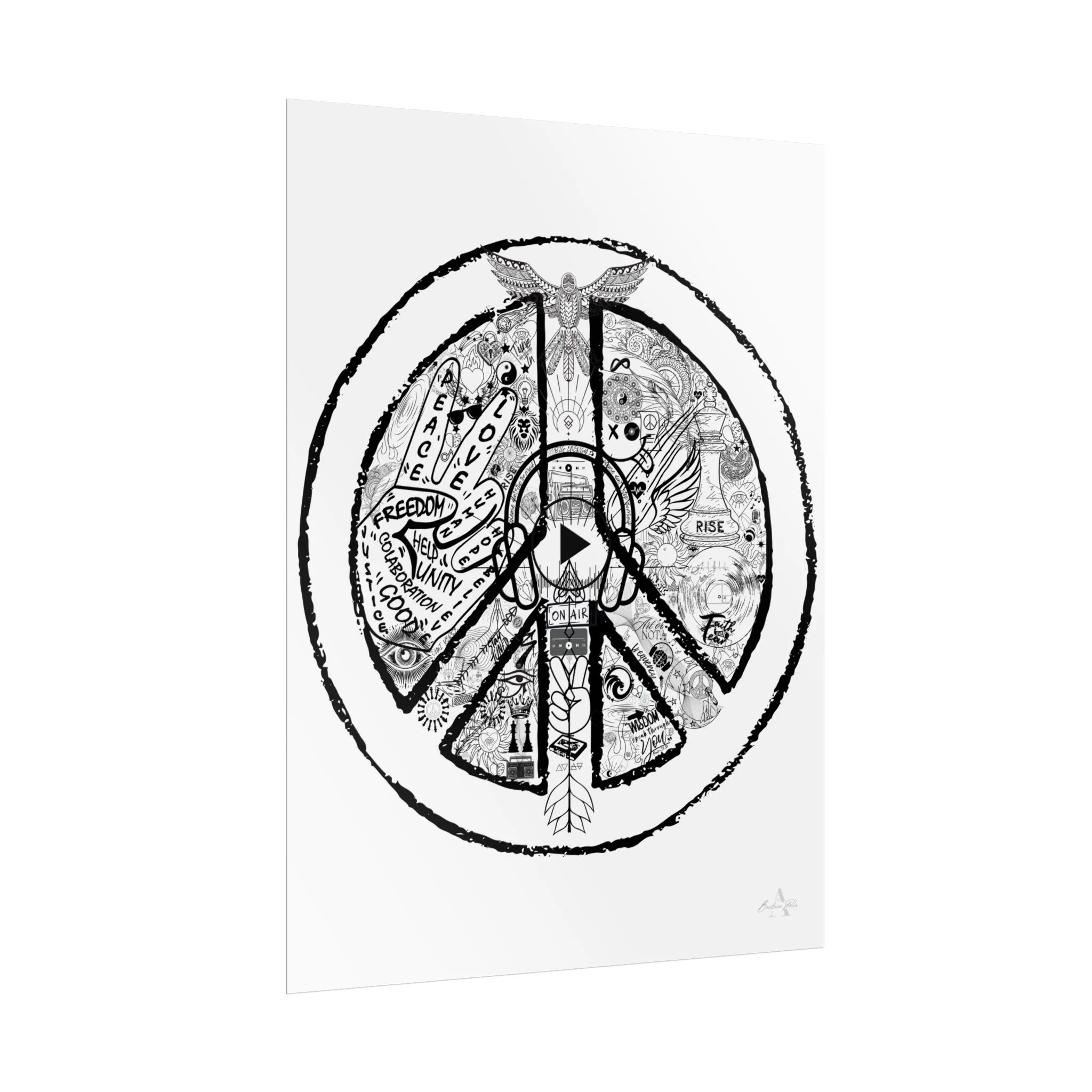 Rolled Posters PEACE AND LOVE - Image 3