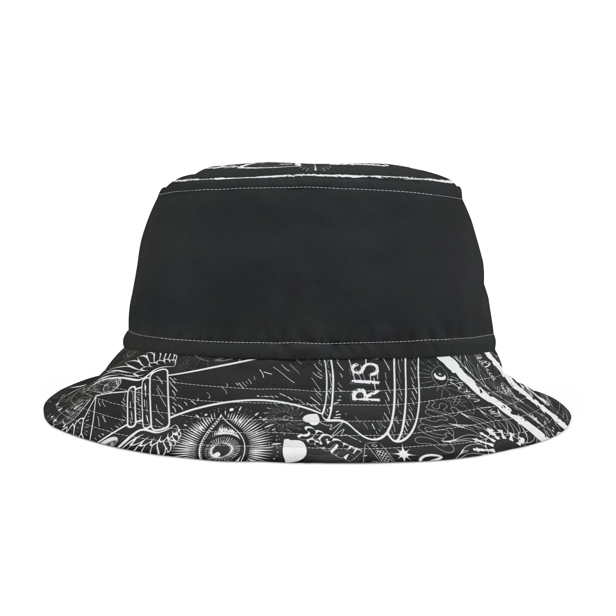Bucket Hat PEACE&LOVE BLACK EDITION - Image 2