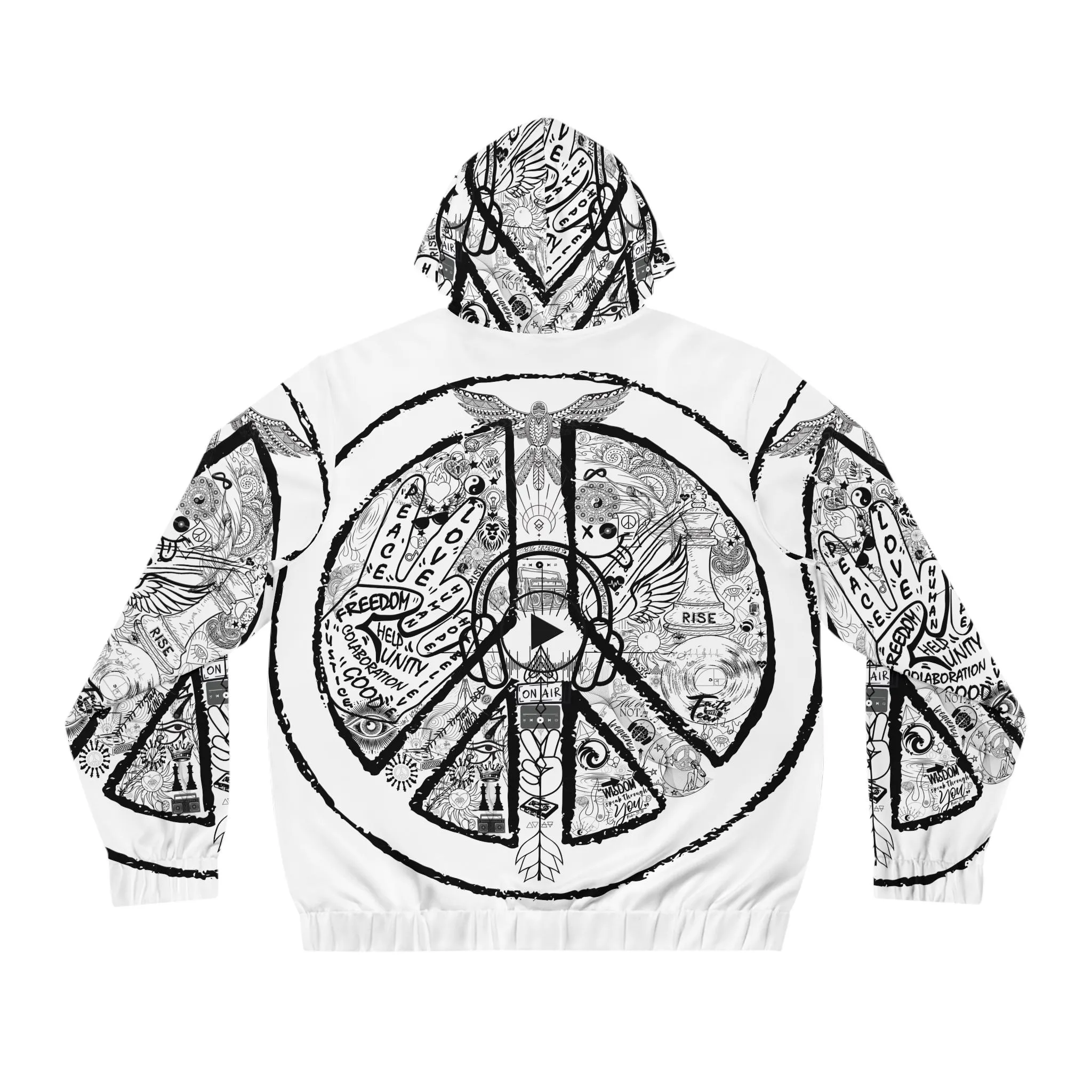 Men´s Full-Zip Hoodie PEACE&LOVE - Image 2