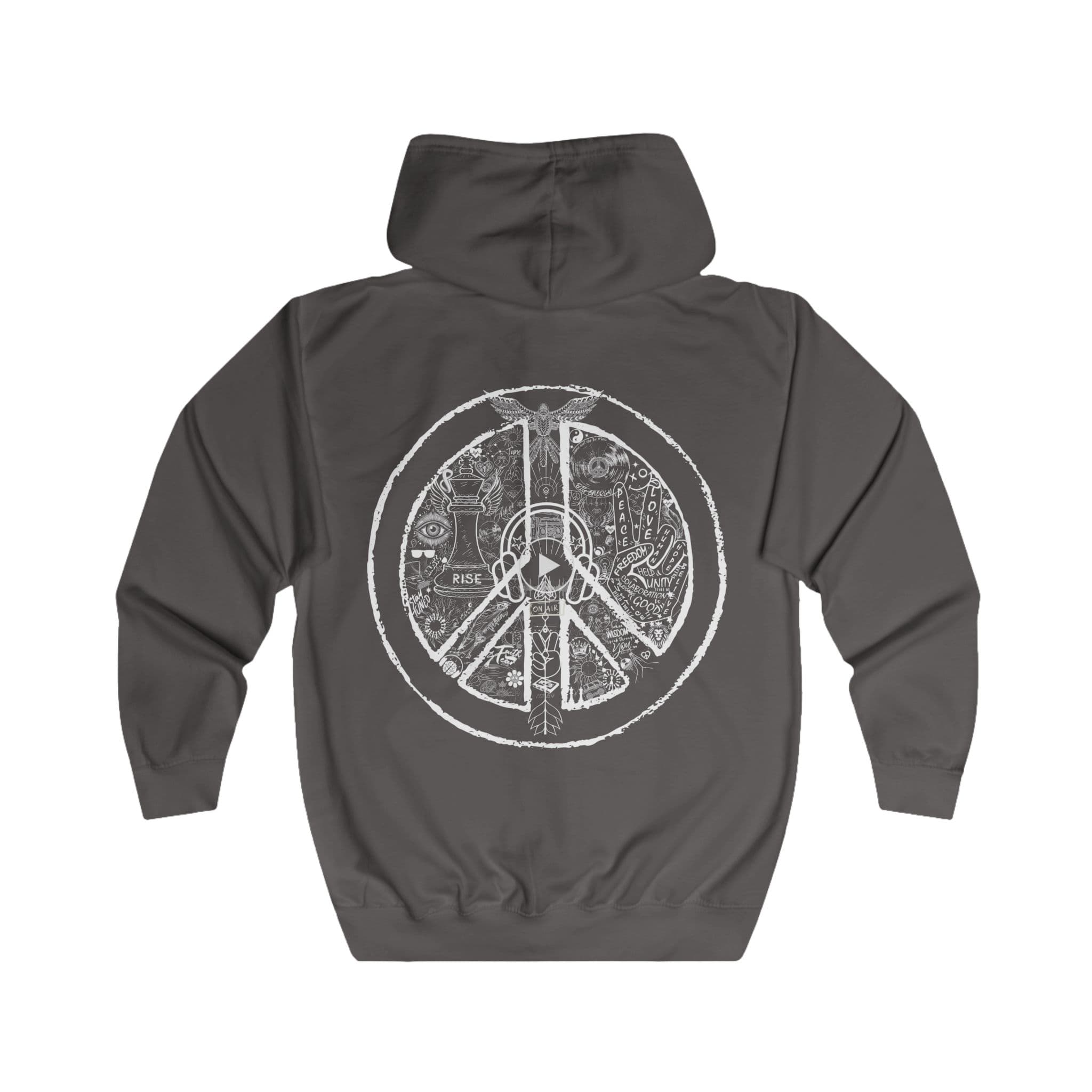 Unisex, Zip Hoodie PEACE&LOVE - Image 6