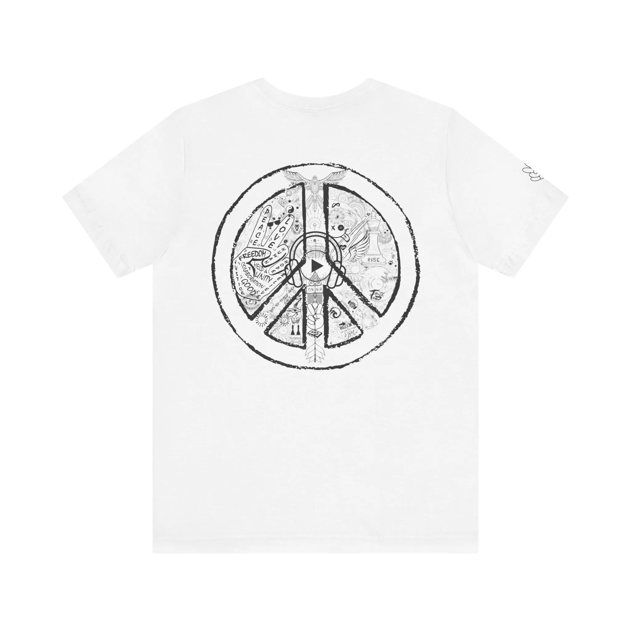T-Shirt Unisex PEACE&LOVE, Light Colours - Image 4
