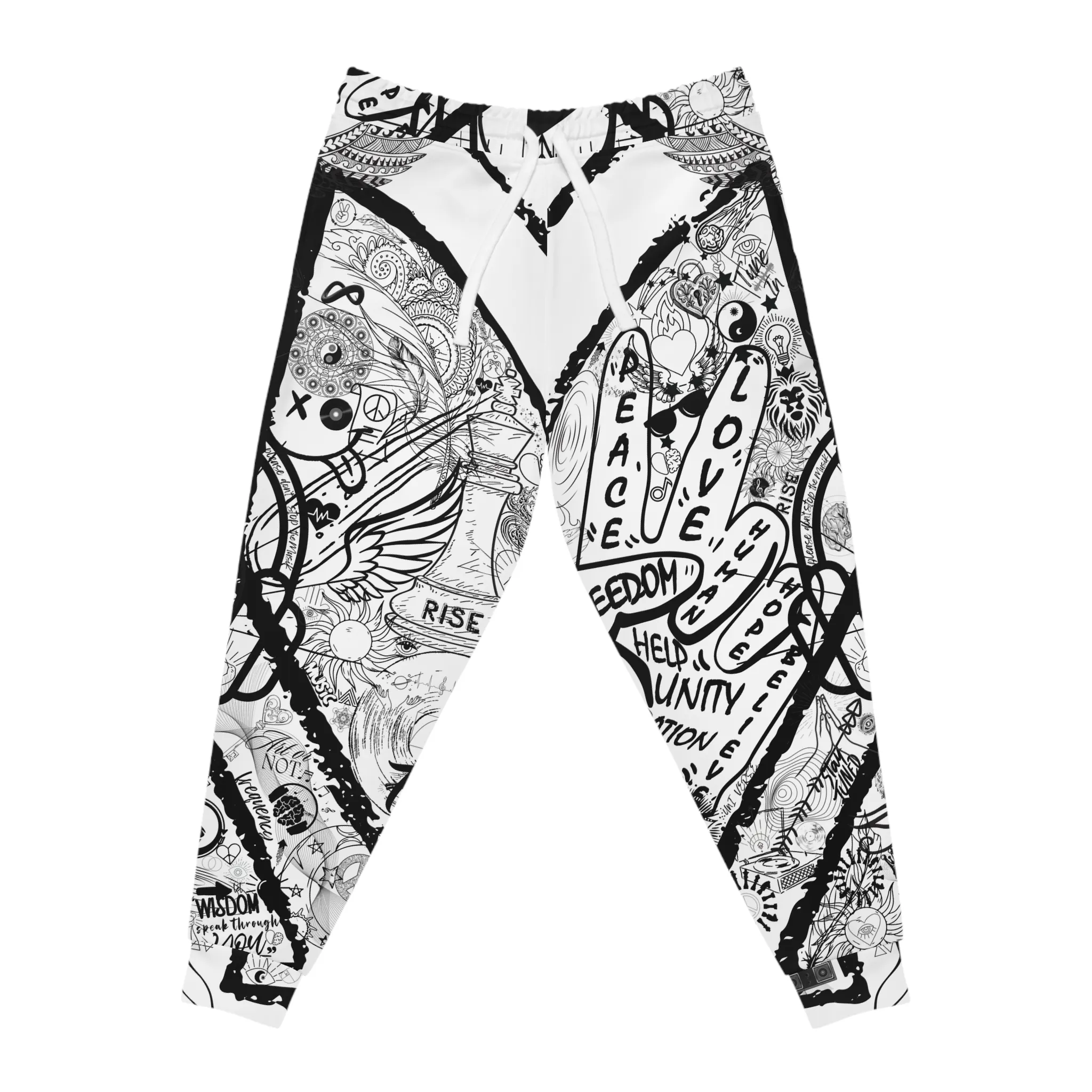 Men`s Athletic Joggers PEACE&LOVE