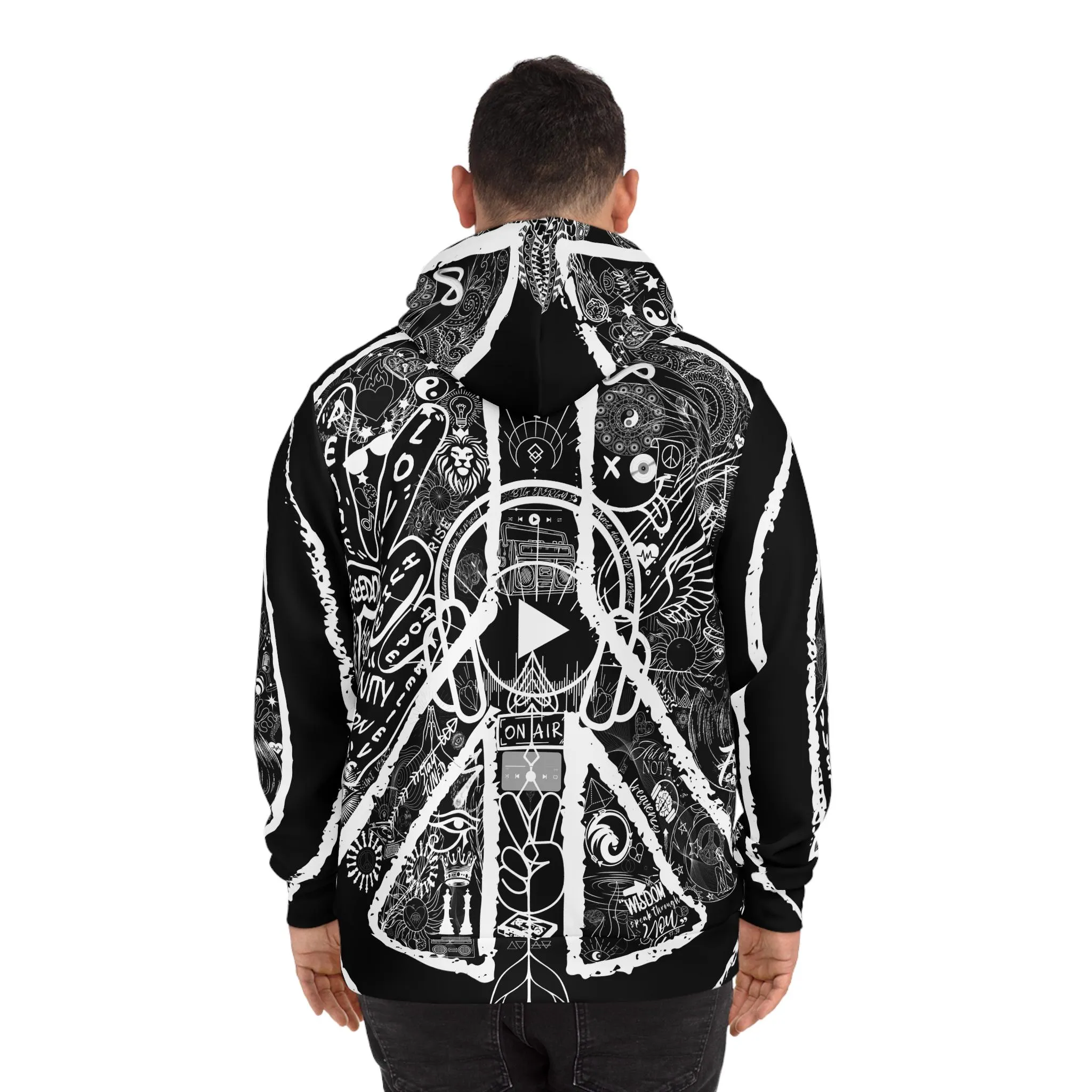 Unisex Fashion Hoodie PEACE&LOVE - Image 3