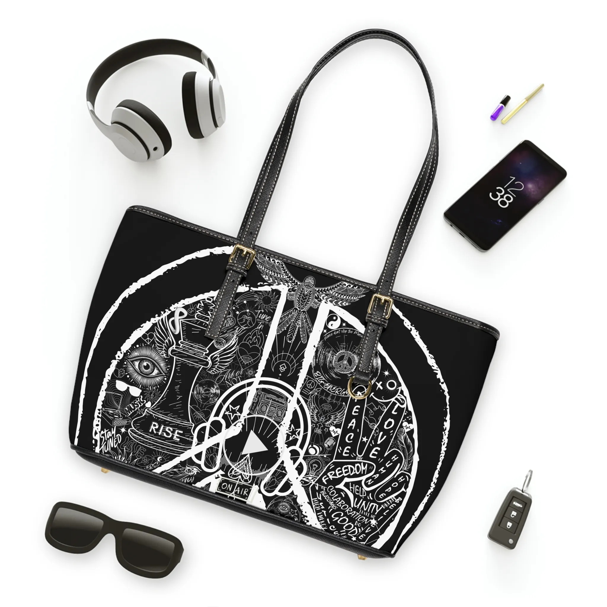 Bag Leather, PEACE&LOVE BLACK Edition - Image 3