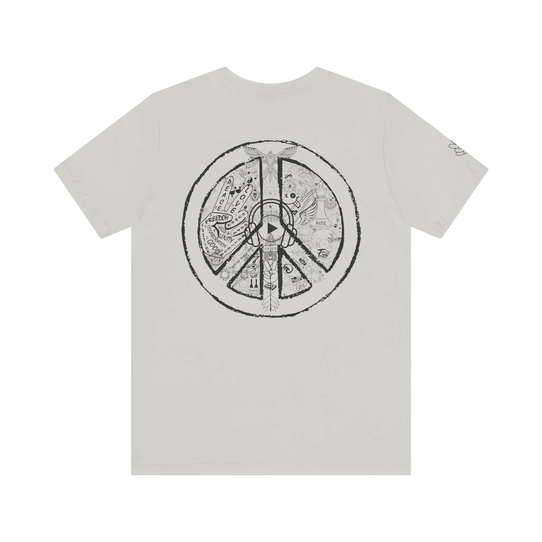 T-Shirt Unisex PEACE&LOVE, Light Colours - Image 2