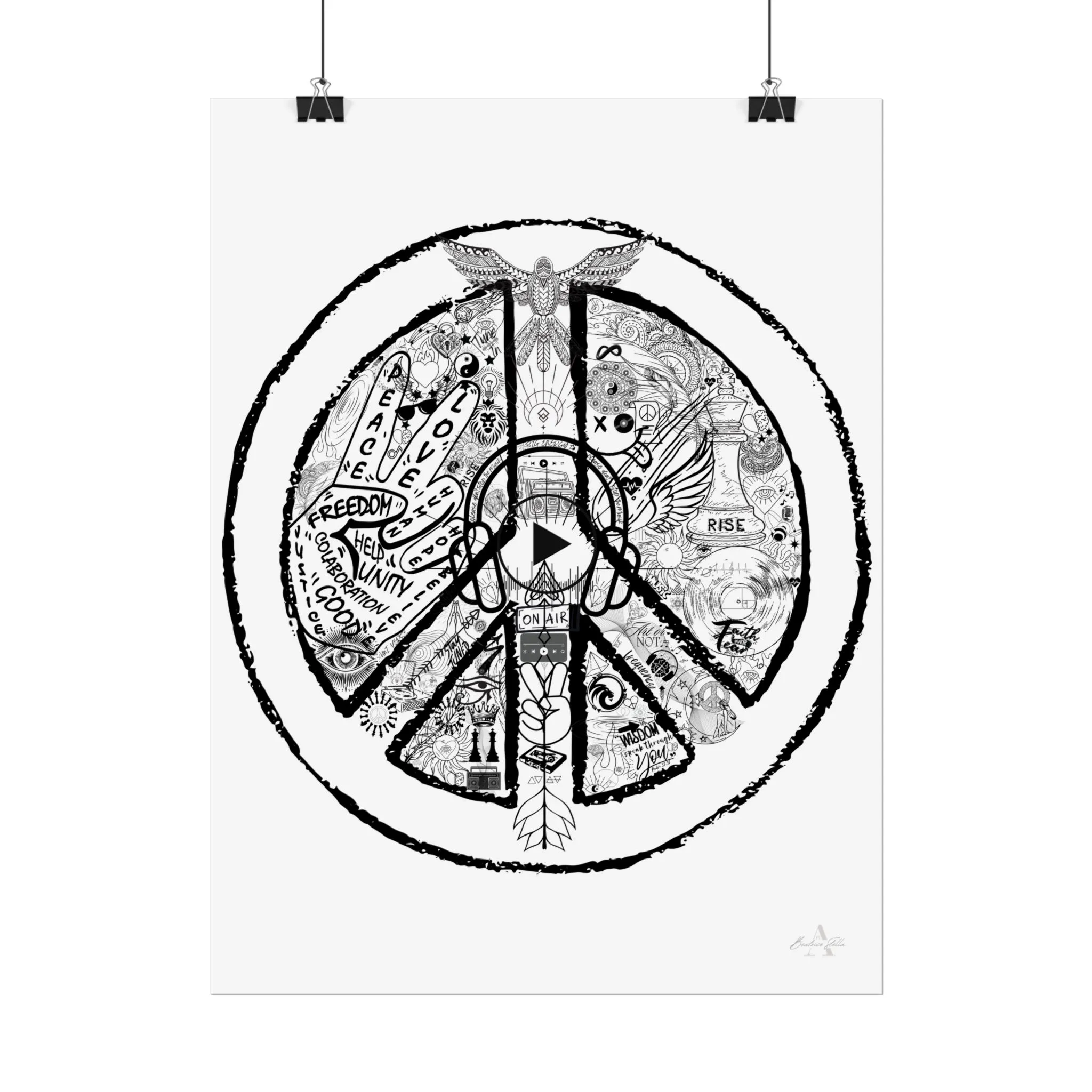 Rolled Posters PEACE AND LOVE - Image 2