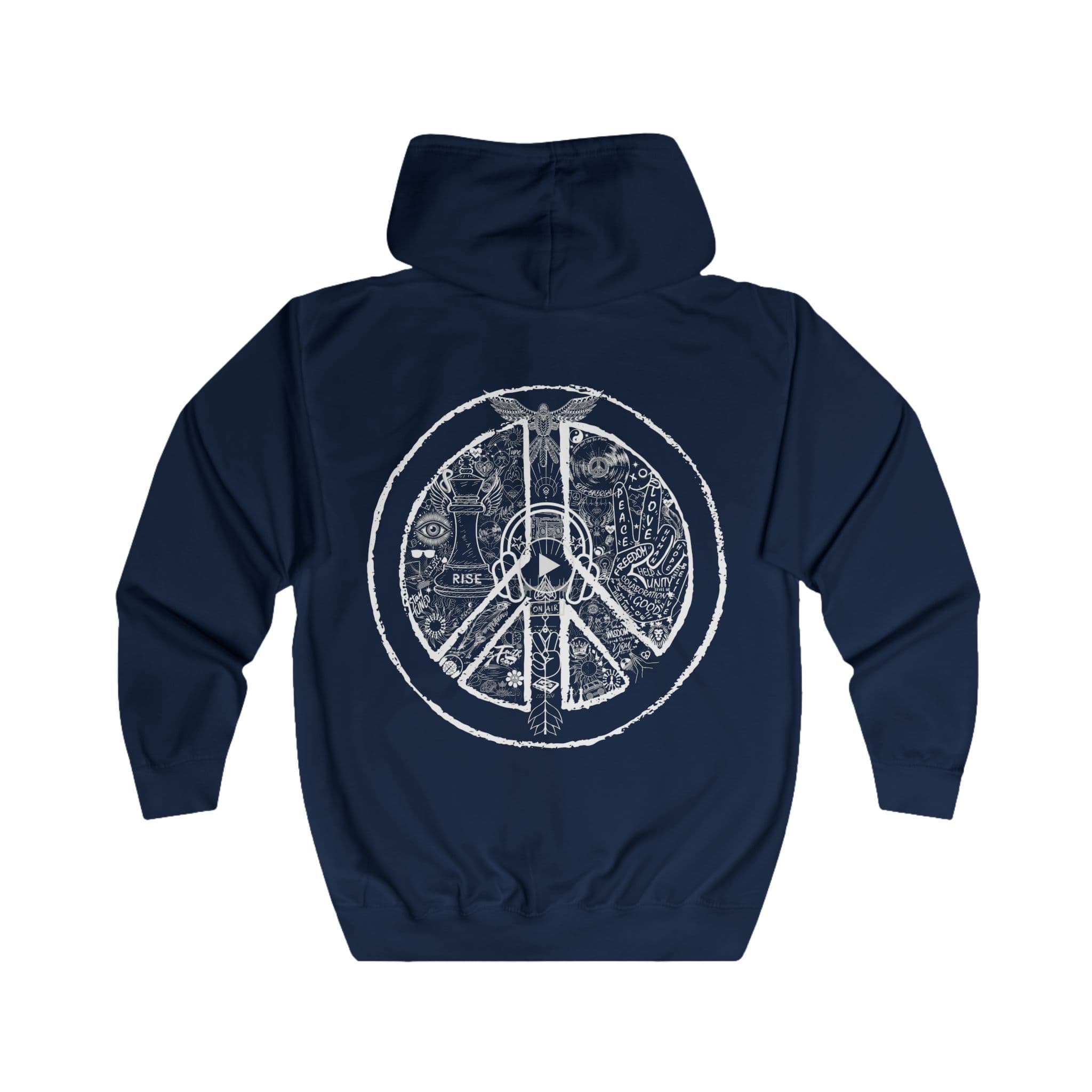 Unisex, Zip Hoodie PEACE&LOVE - Image 8
