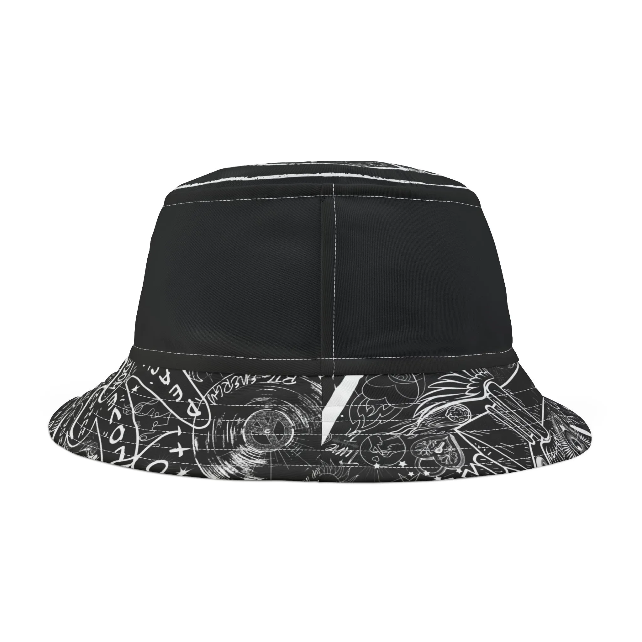 Bucket Hat PEACE&LOVE BLACK EDITION - Image 3