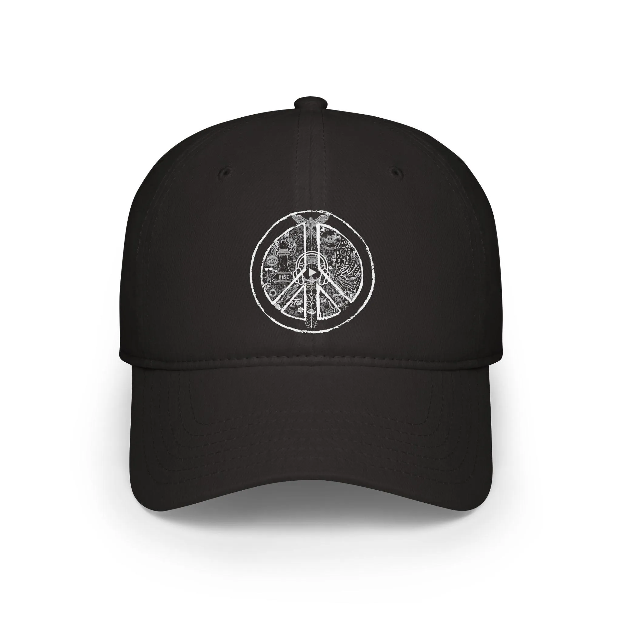 Cap Low Profile PEACE and LOVE BLACK Edition