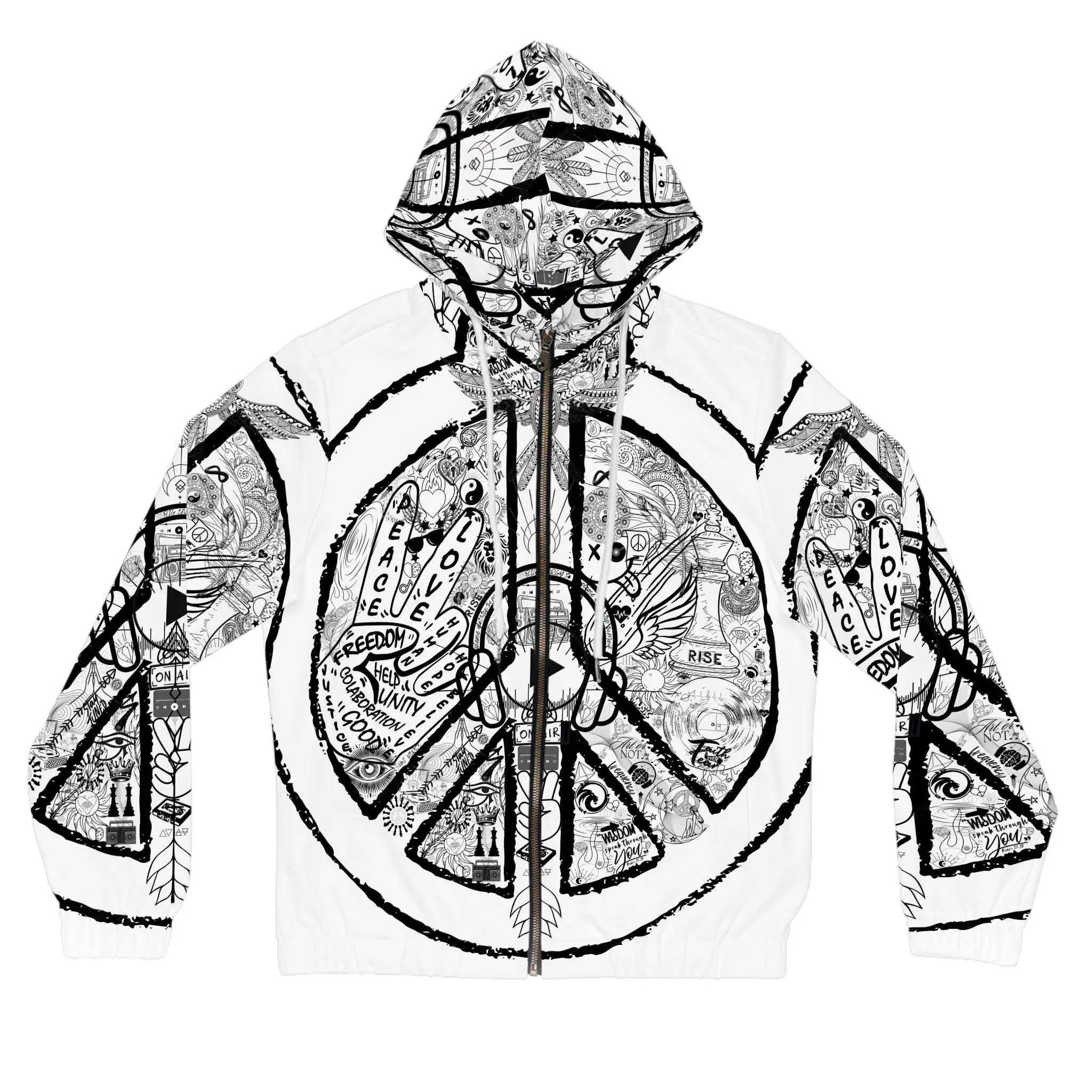 Women´s Zip Hoodie PEACE&LOVE