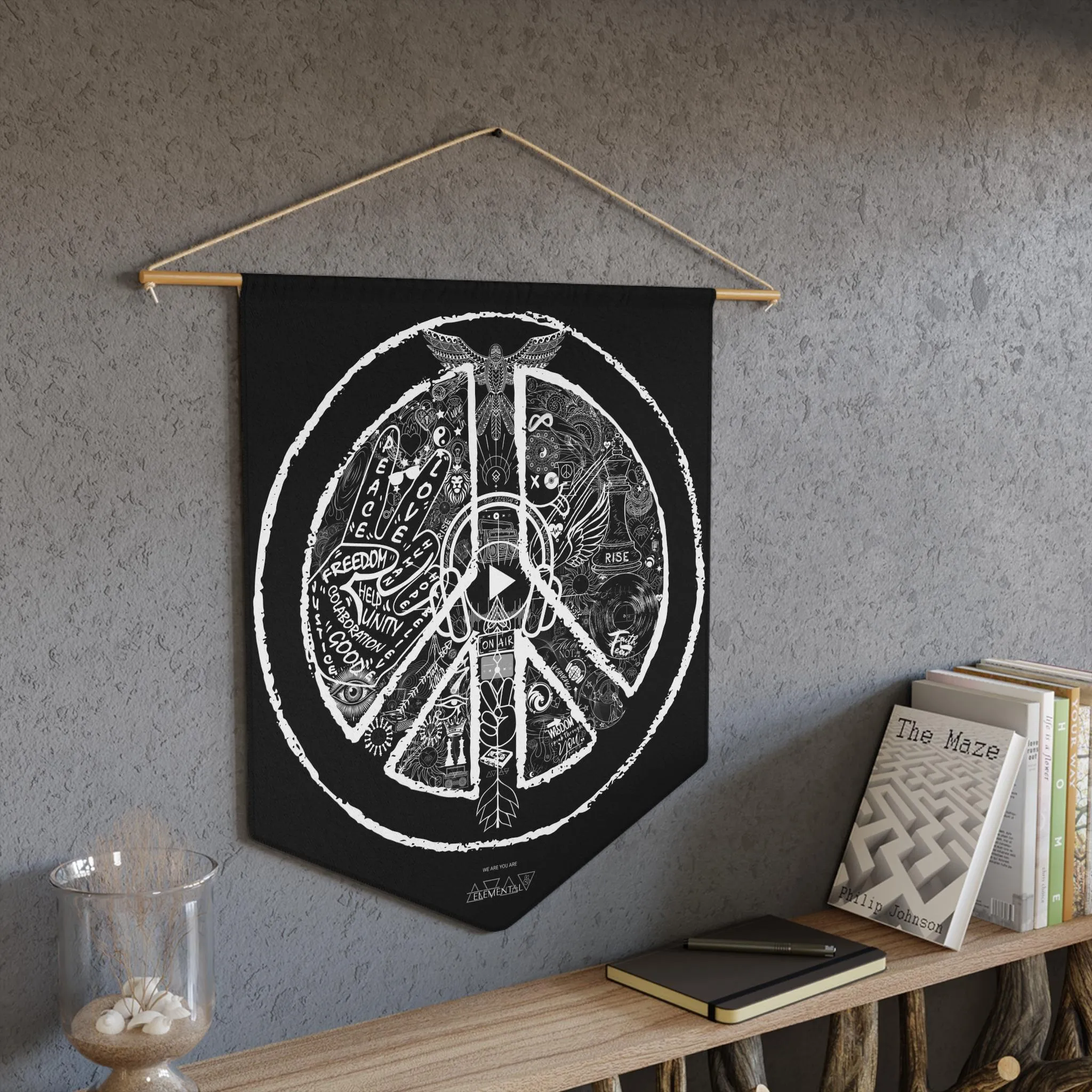 PEACE&LOVE Pennant We are You are Elemental - Image 4