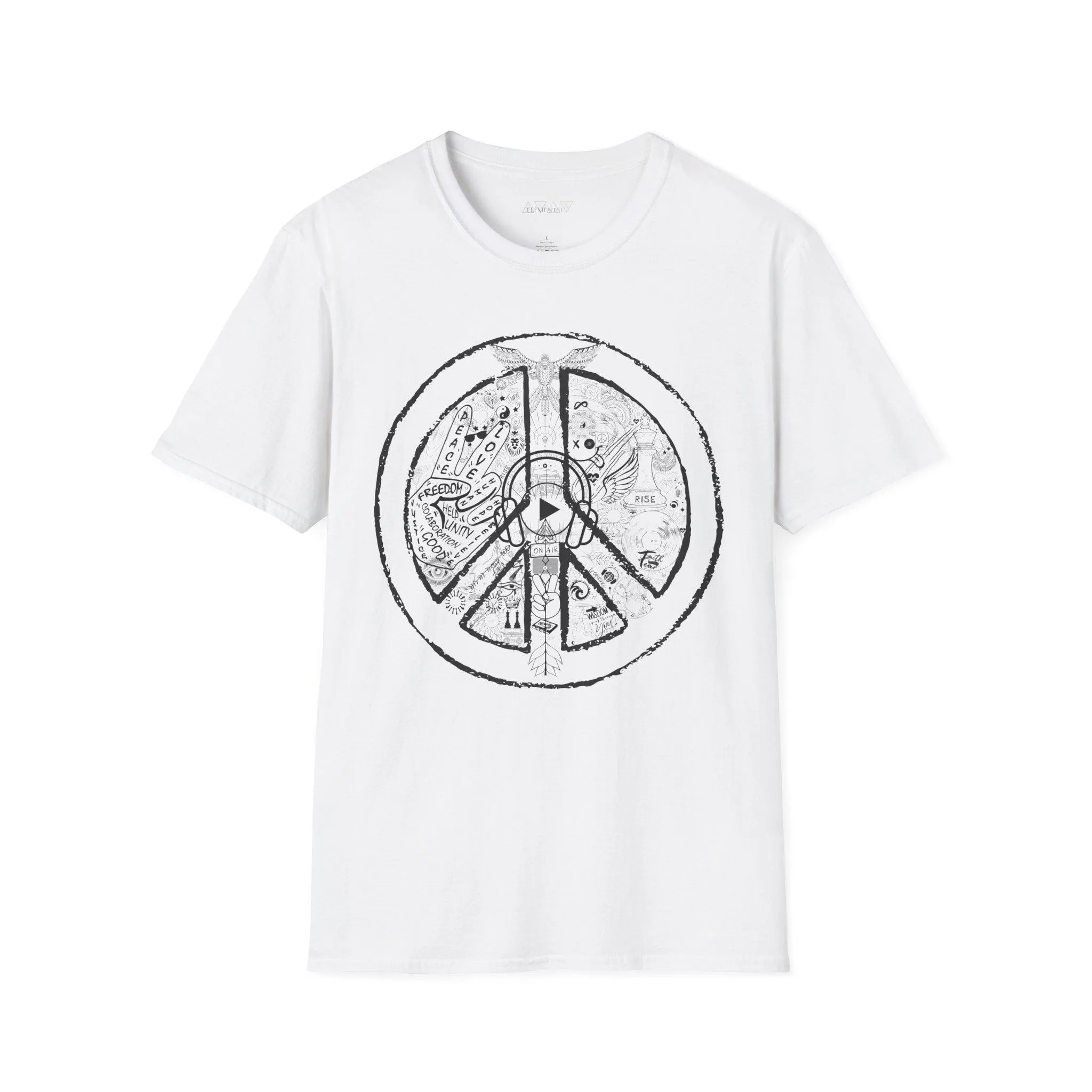 T-Shirt Unisex FRONT/BACK PEACE&LOVE